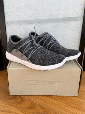Vessi Cityscape Waterproof Knit Sneakers Charcoal Grey Women’s 8 NIB